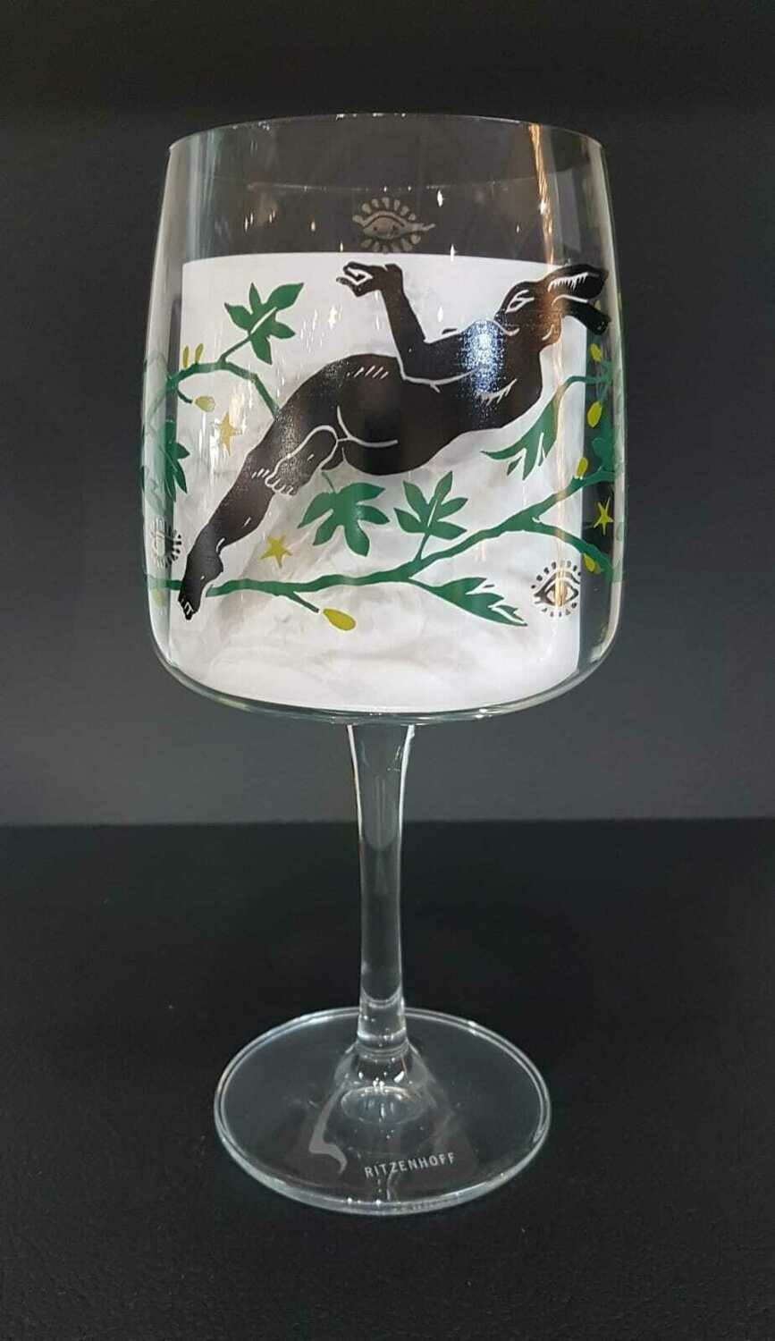 Dekomiro Set Di 2 Bicchieri Per Gin Ritzenhoff Primavera 2020 – Design Karin Rytter Con Storch E Capra, Altezza 21,1 Cm, 700 Ml