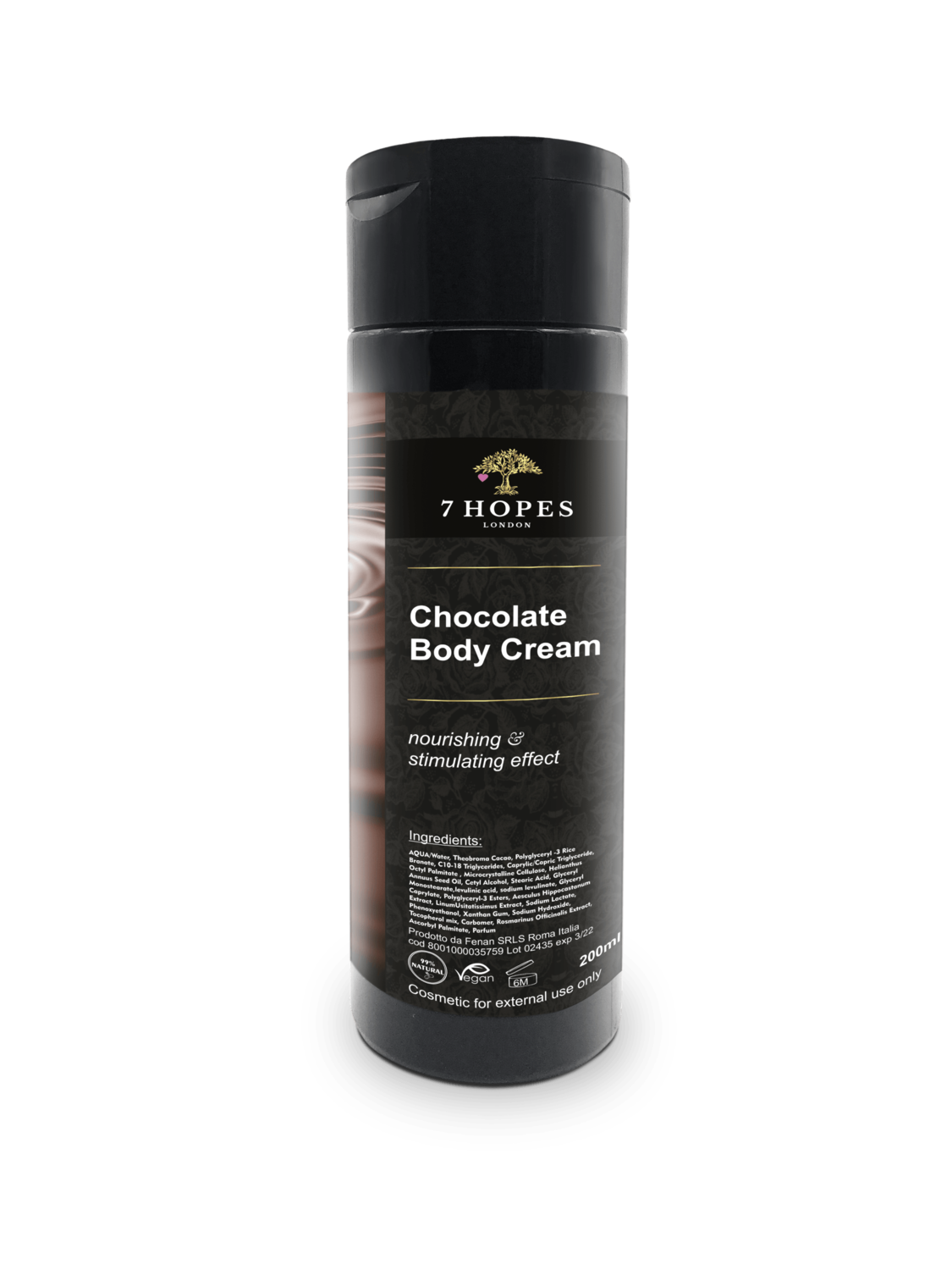 Chocolate body cream 240 ml