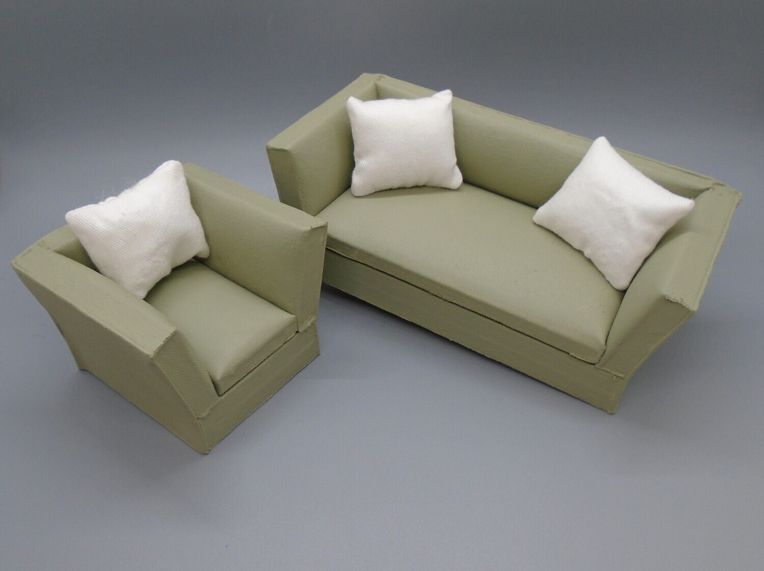 SAGE GREEN CUSTOMISED SOFA SET