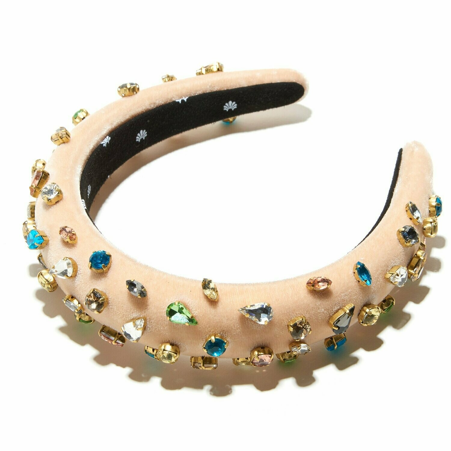 VELVET PADDED JEWEL HEADBAND