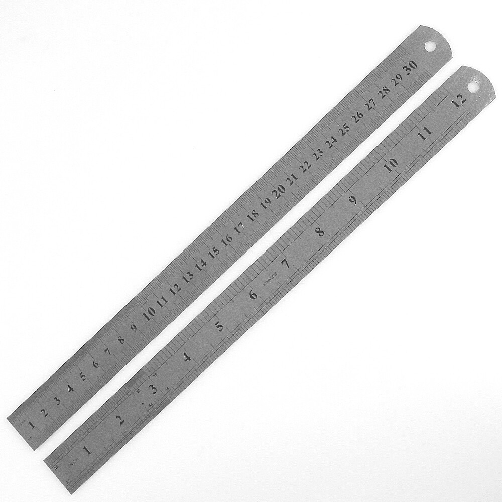 LINEAL 50CM AUS Stahl Metalllineal 500mm Meßstab Maßstab Stahllineal