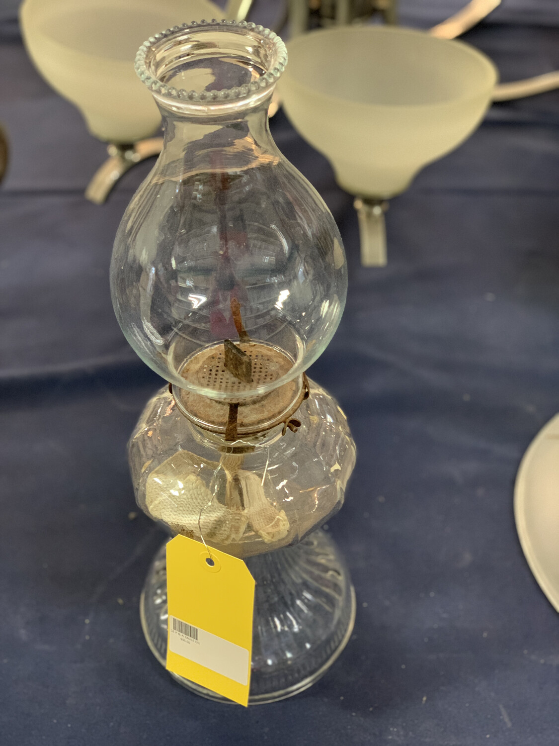 VINTAGE P & A EAGLE OIL LAMP