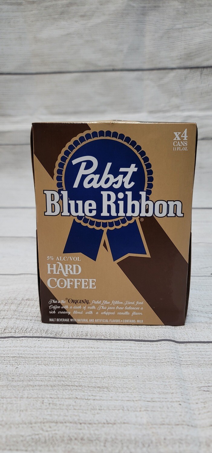 Pabst Blue Ribbon Hard Coffee 4pack 11oz