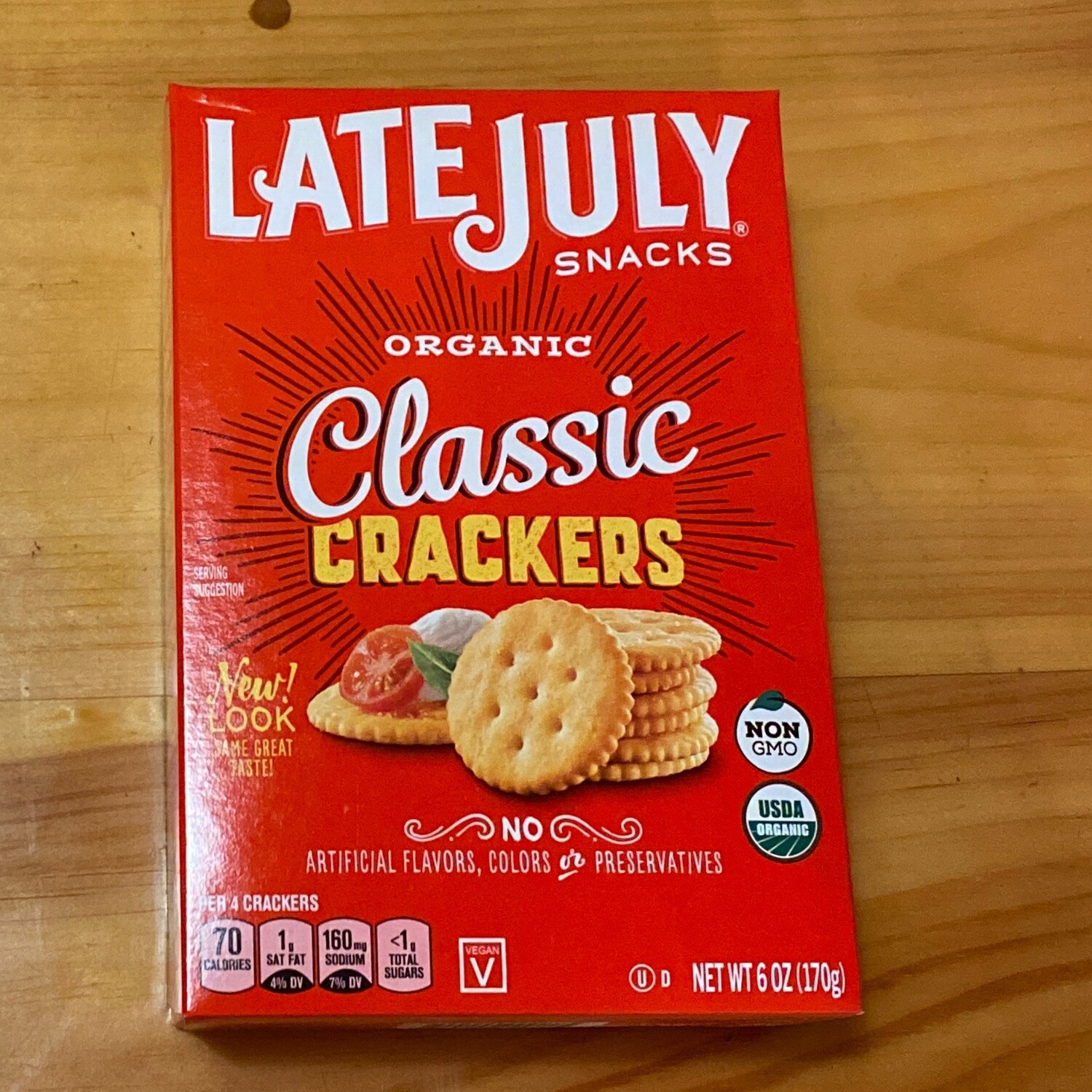 Organic Classic Crackers Late July Snacks 6oz