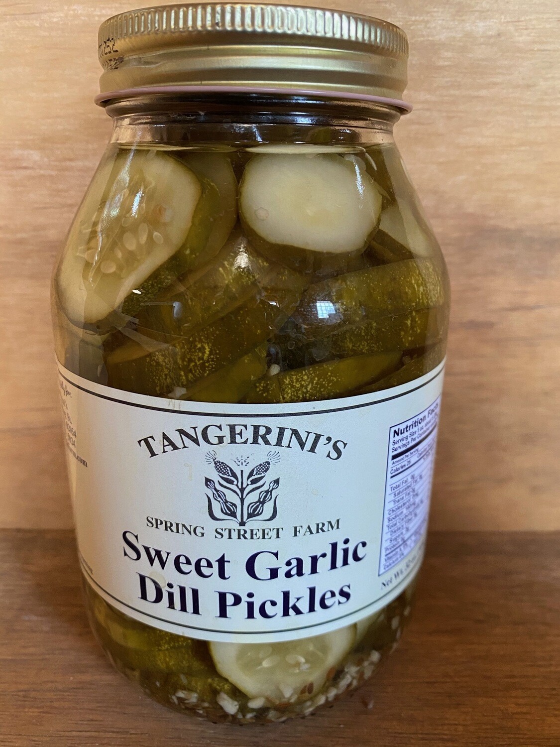 Tangerini's Own Sweet Garlic Dill Pickles