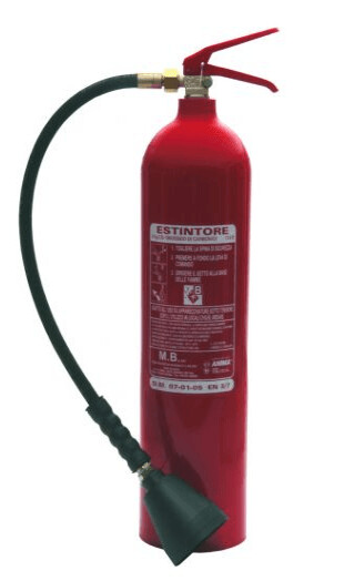 Estintore CO2 Portatile 5kg - Omologato, Con Staffa E Cartello, Per Interni - Foto 2