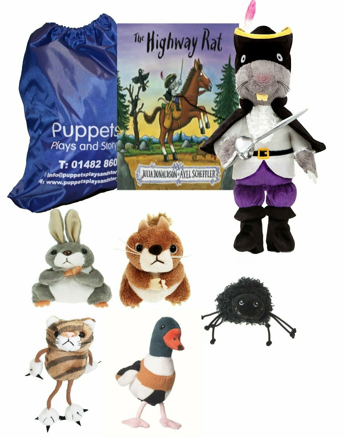 The Highway Rat Story Book Finger Puppet Set 1