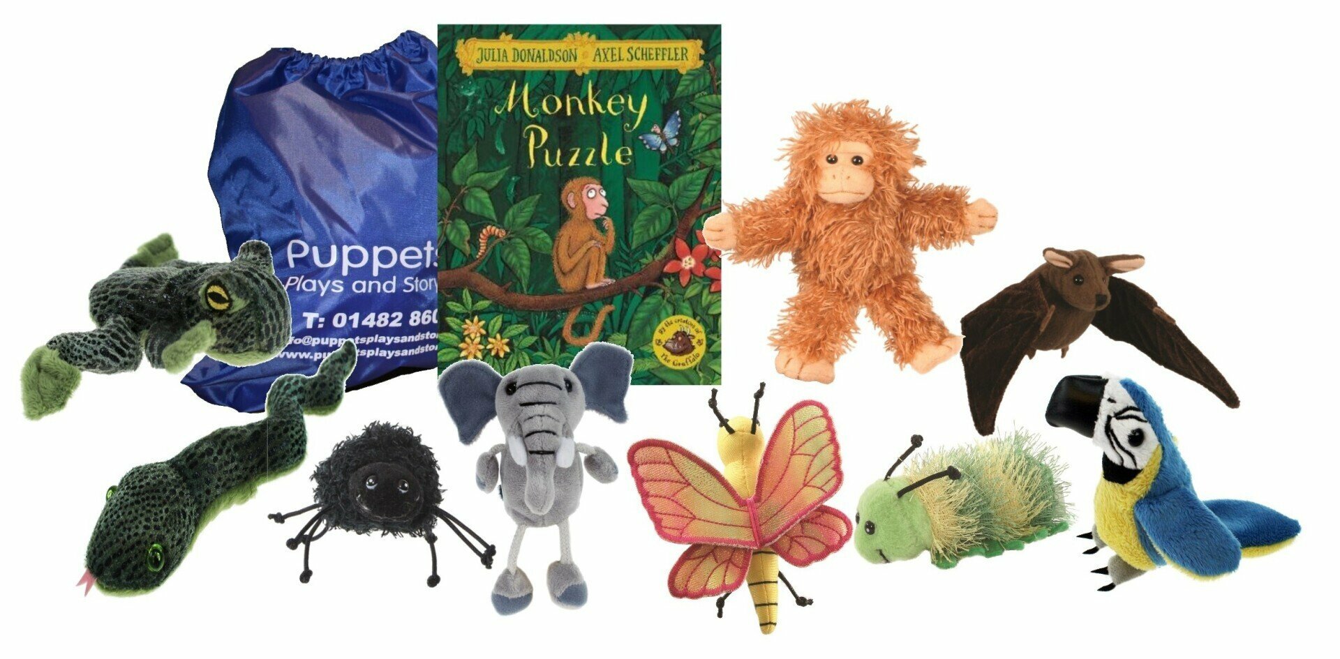 Monkey Puzzle Finger Puppet Book Story Set