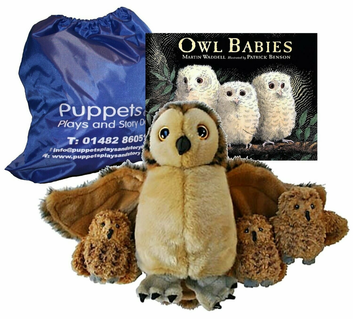 Owl Babies Puppet Story Book Set 3