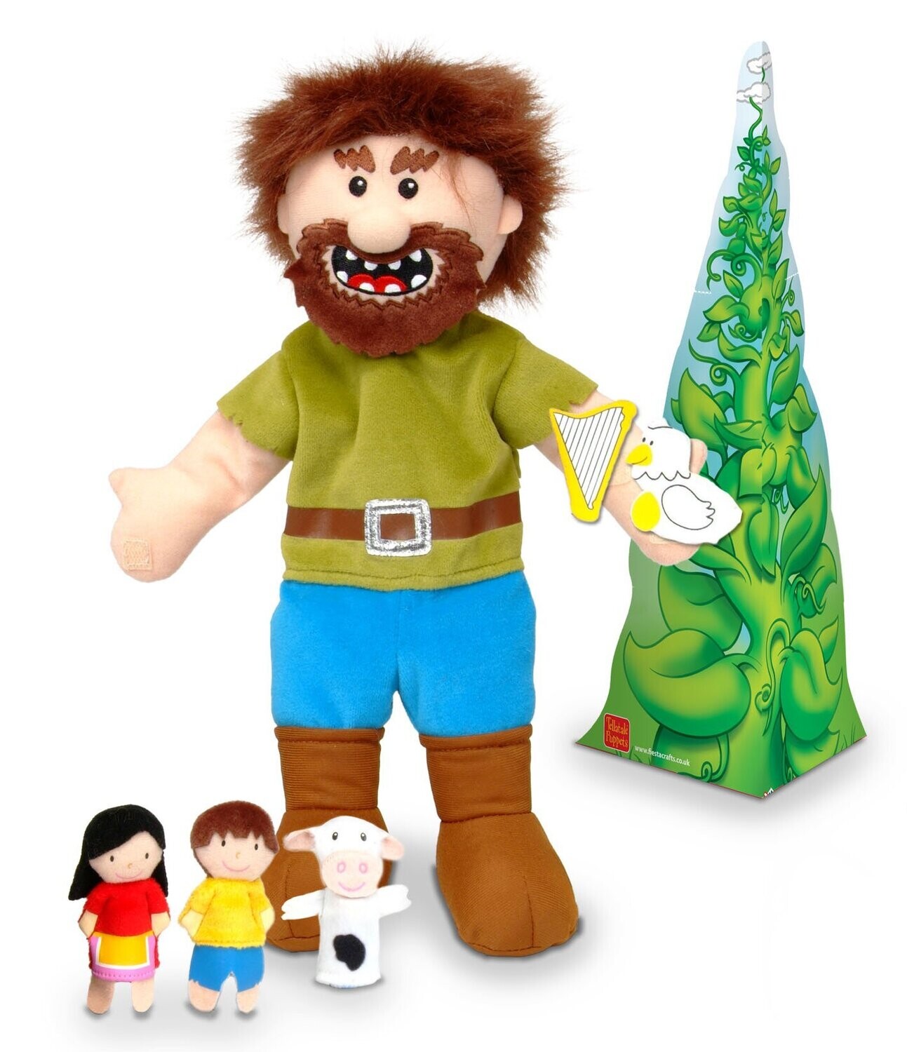 Jack & the Beanstalk Hand & Finger Puppet Set Story Telling Puppets