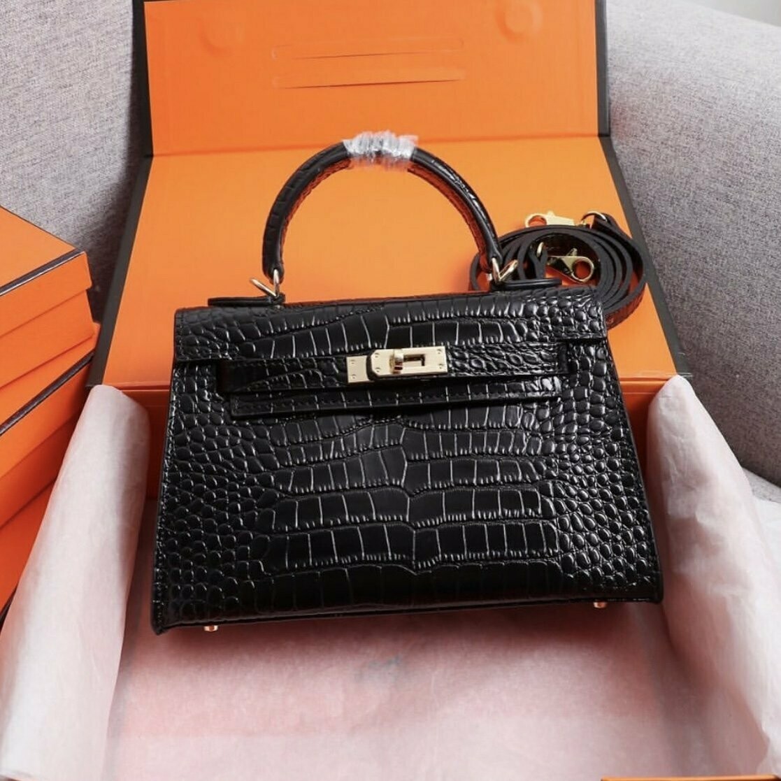 Black Leather Handbag