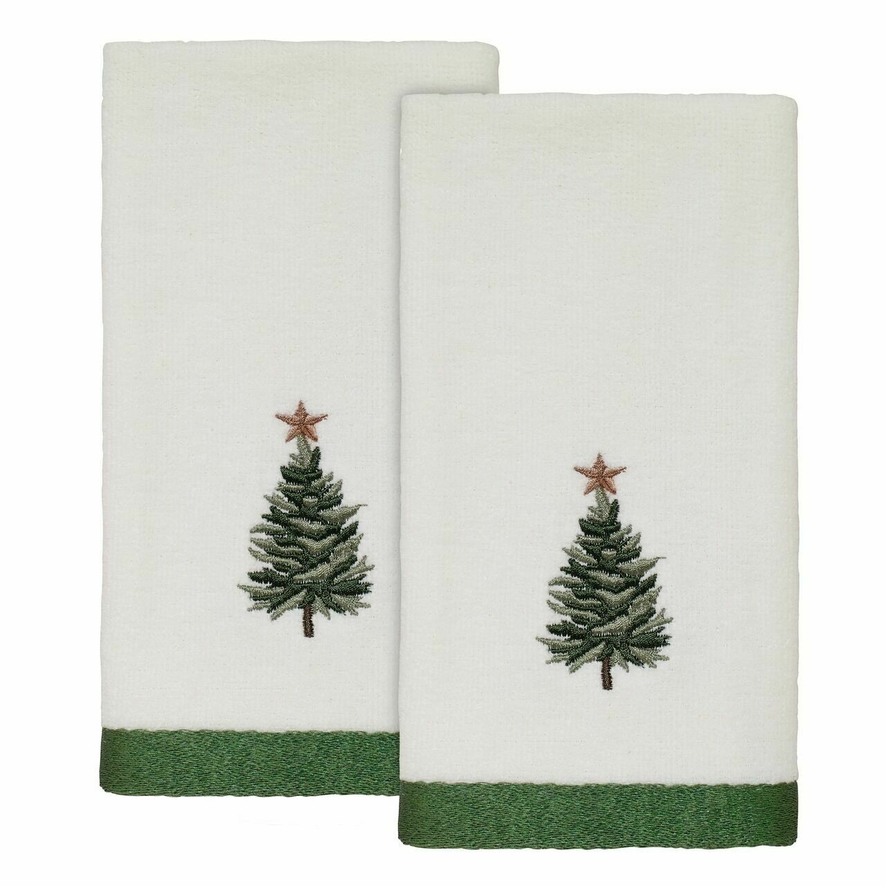 White Trees Fingertip Towels 2 Pack