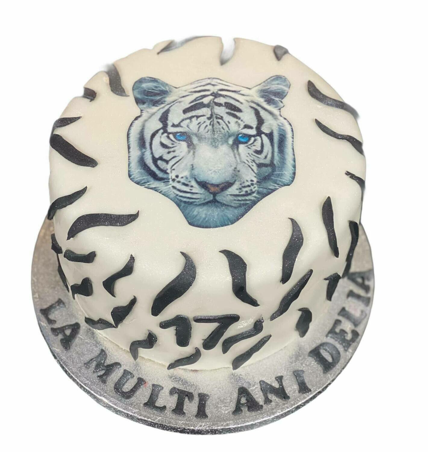 Royal Icing Tiger Cake