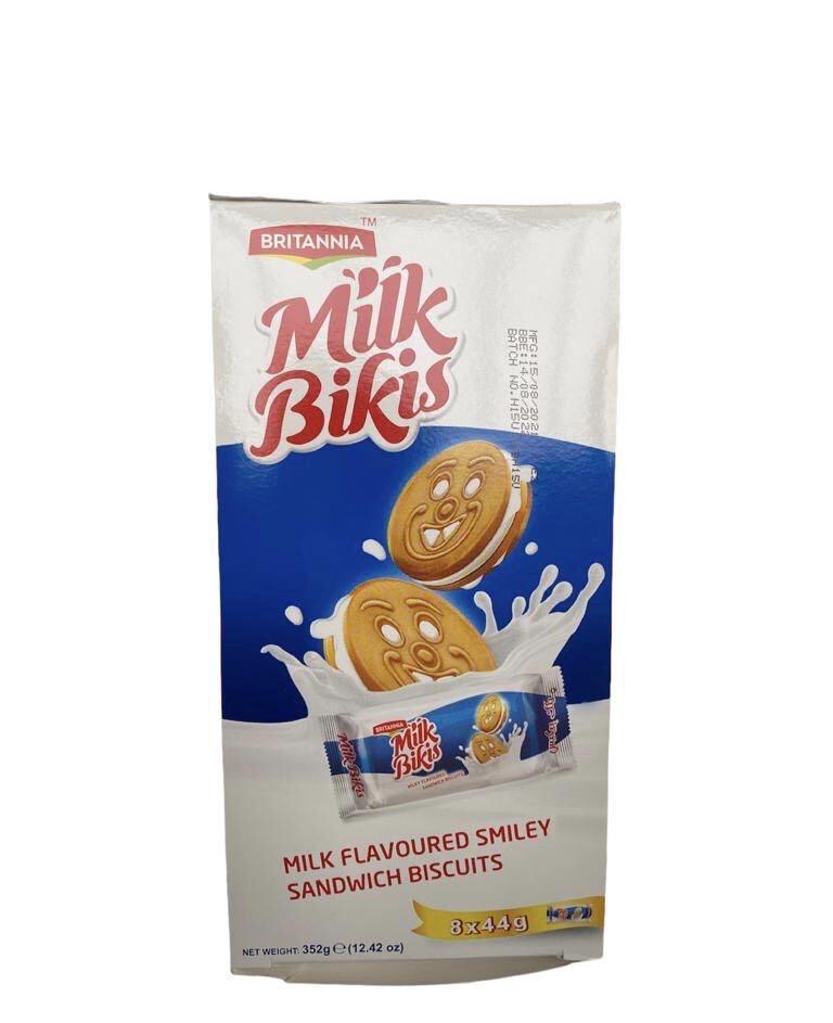BRITANNIA MILK BIKIS CREAM BISCUITS 352GM