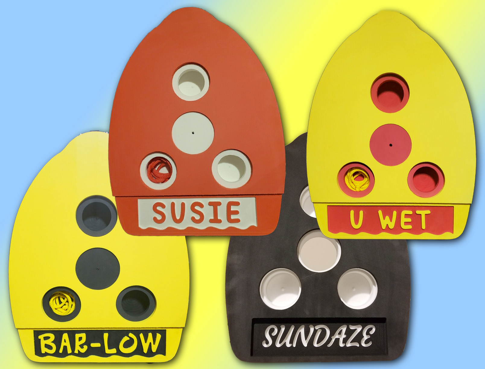 Custom Embossed Cocktail Kickboards