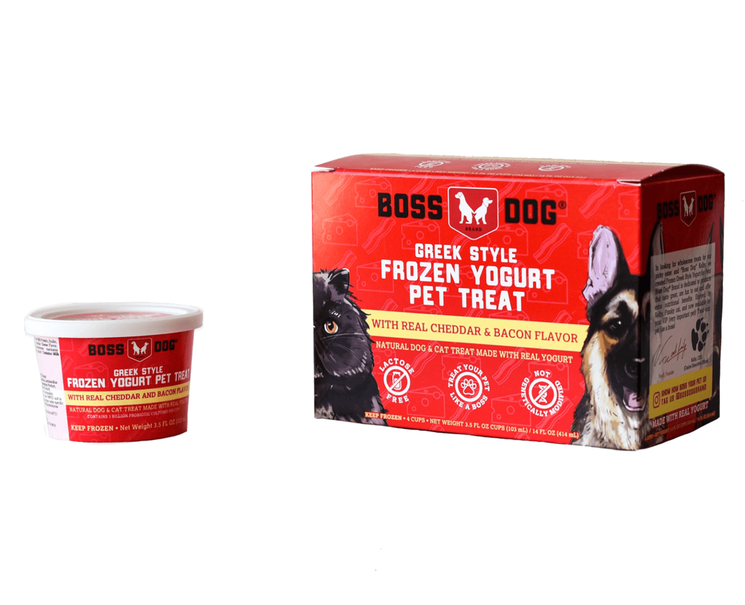 Boss Dog Frozen Yogurt Cheddar & Bacon