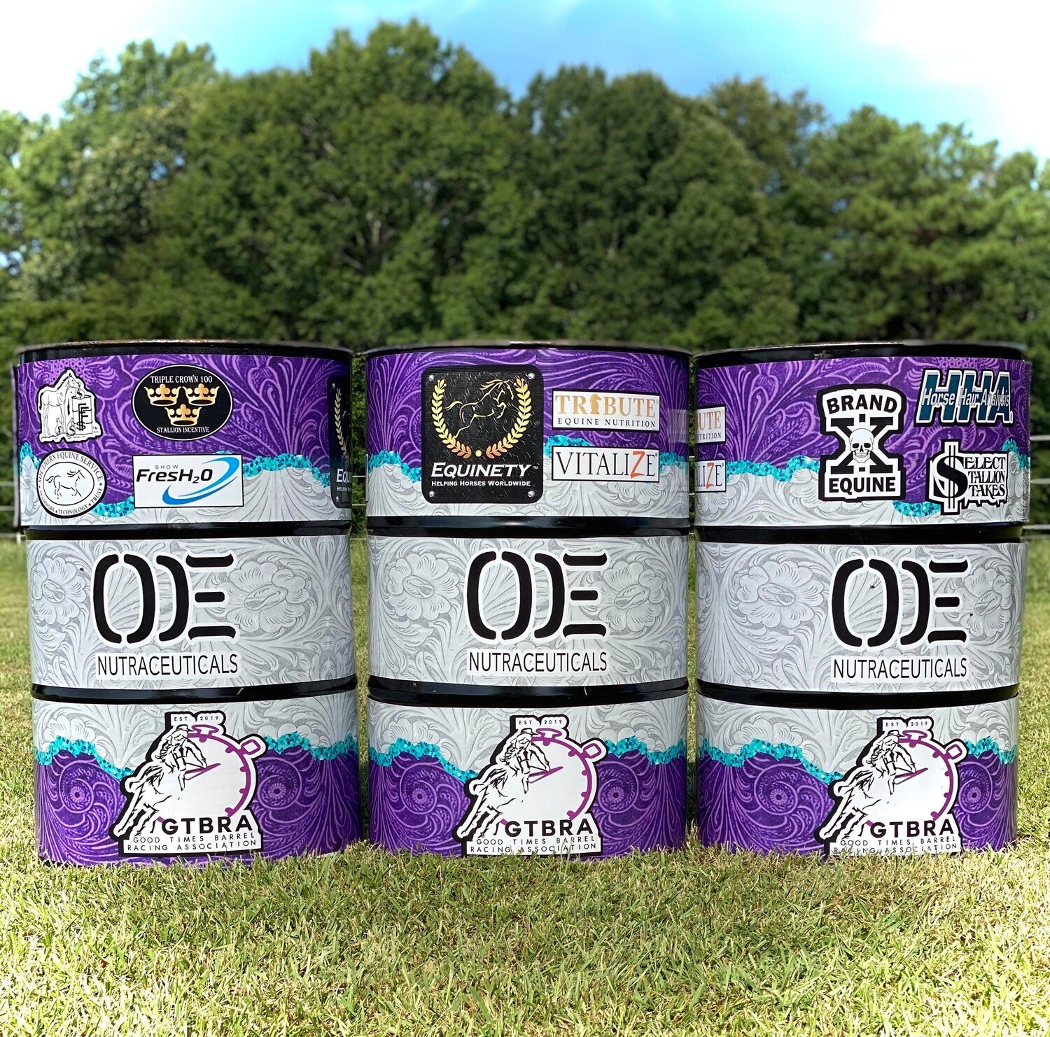 Digital Print Package Barrel Wraps Set