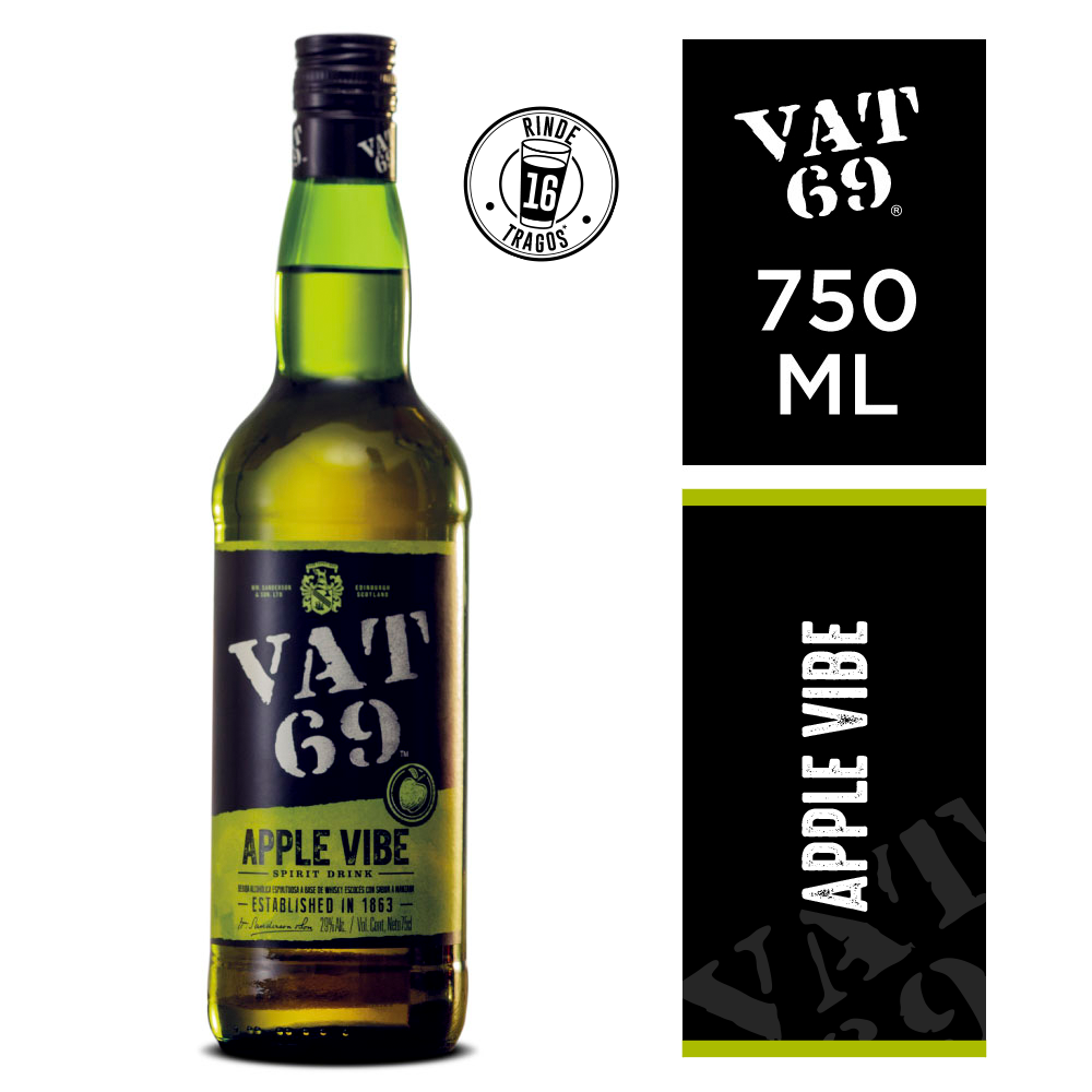 Whisky Vat 69 apple vibe x750cc