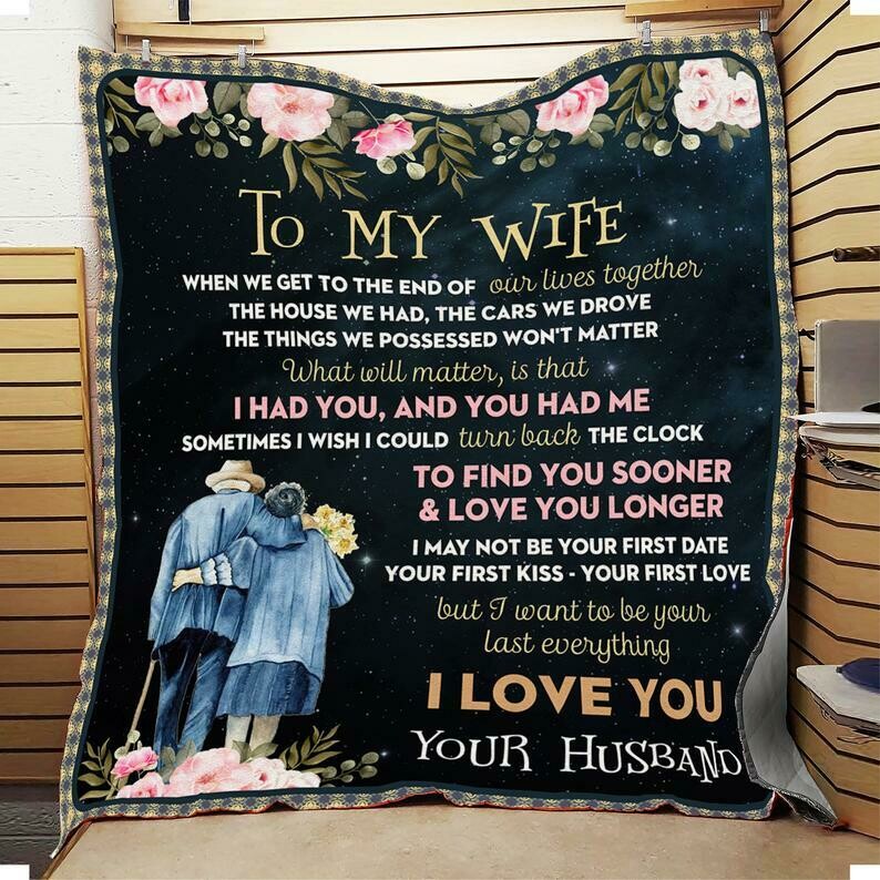 To My Wife Blanket, I Love You Blanket Gifts