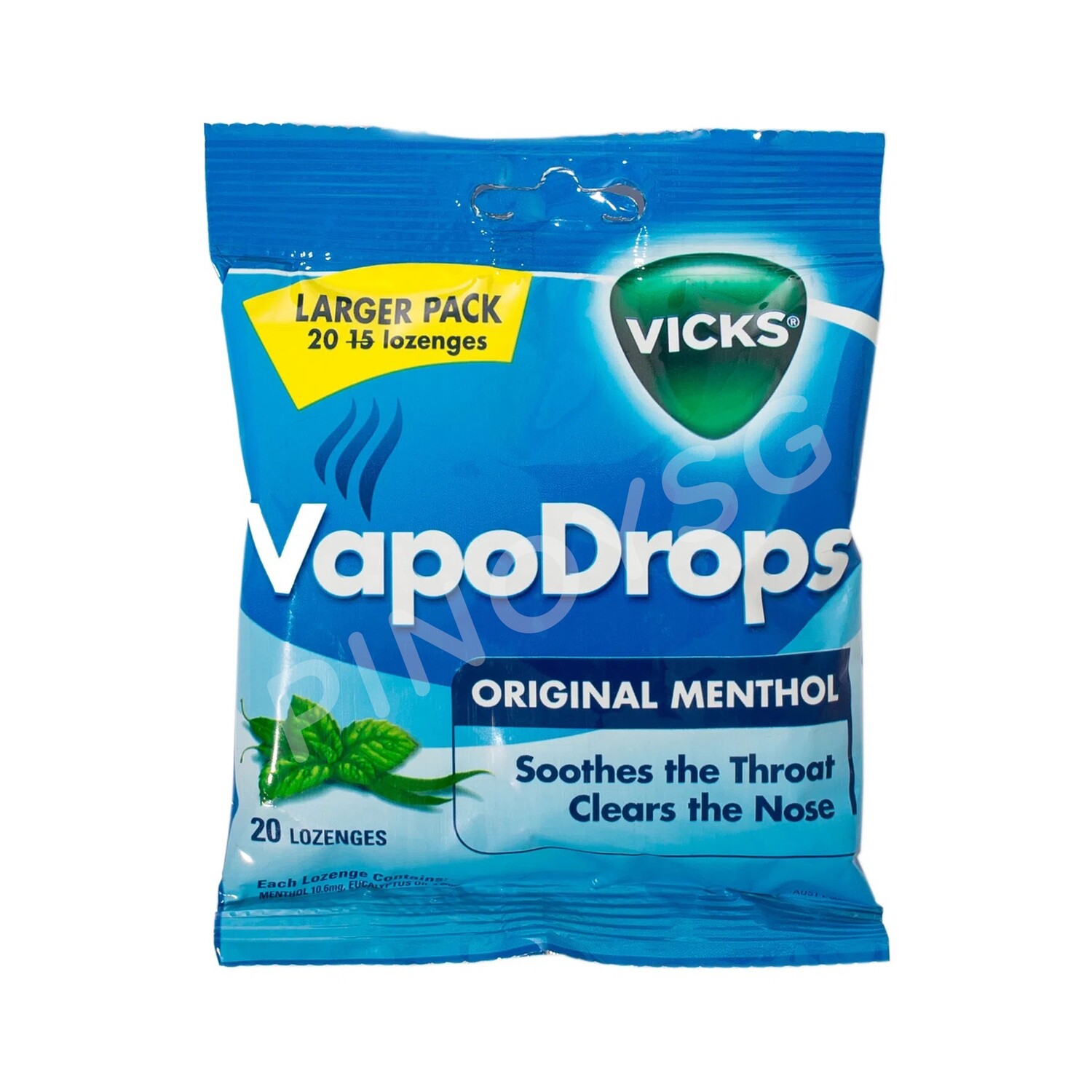 Vicks Vapodrops Original Menthol 20 Lozenges