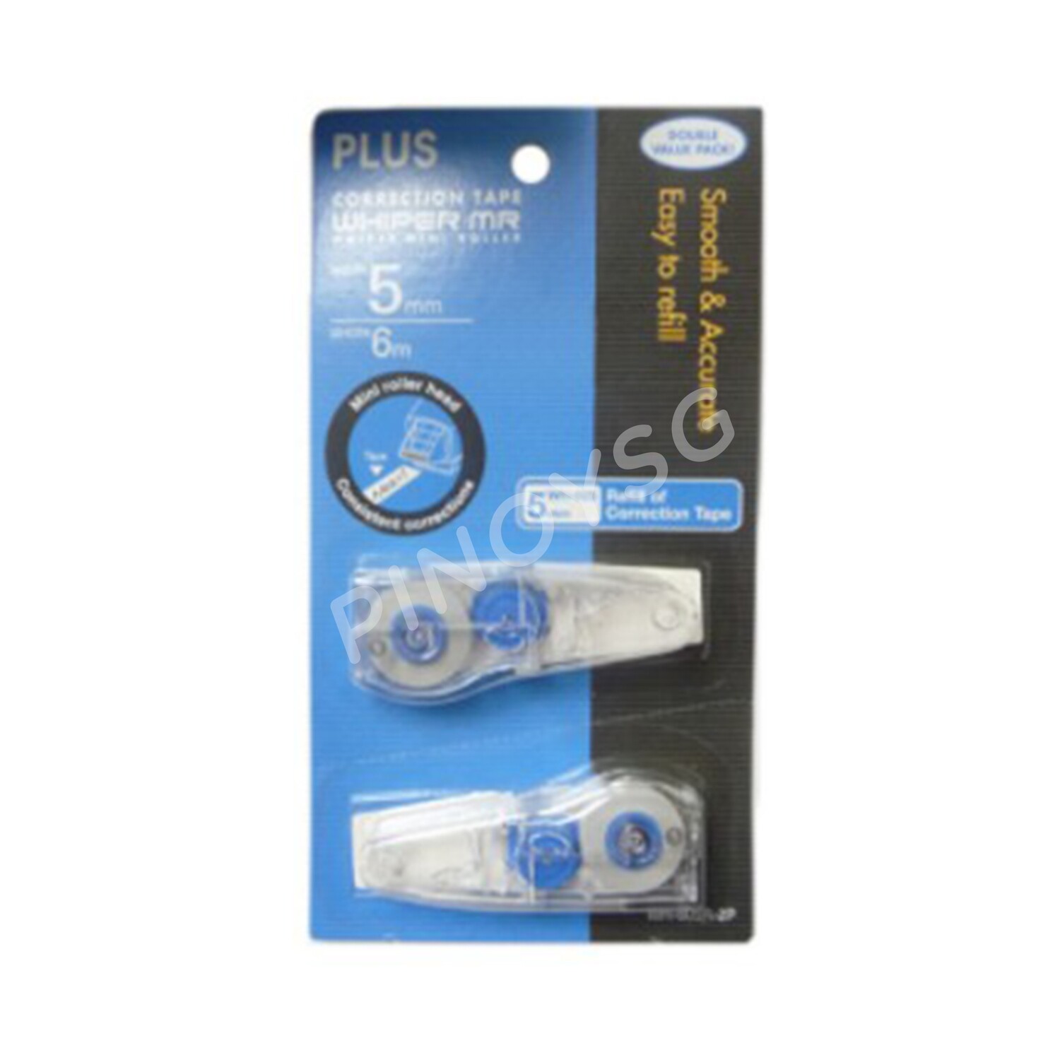 Correction Tape 5mmx5m Refill Wh605R2P Plus Set