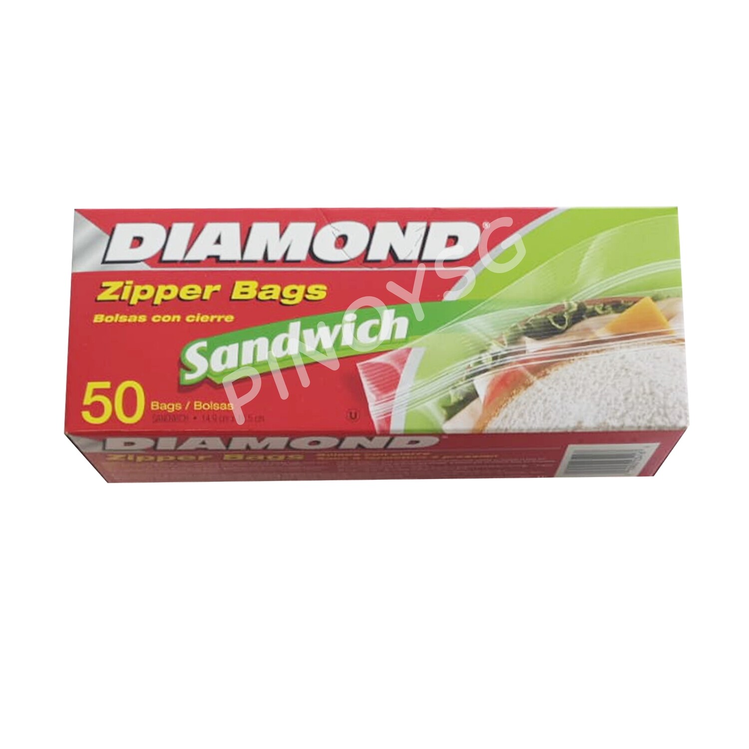 Diamond Sandwich Zipper Bags 50's