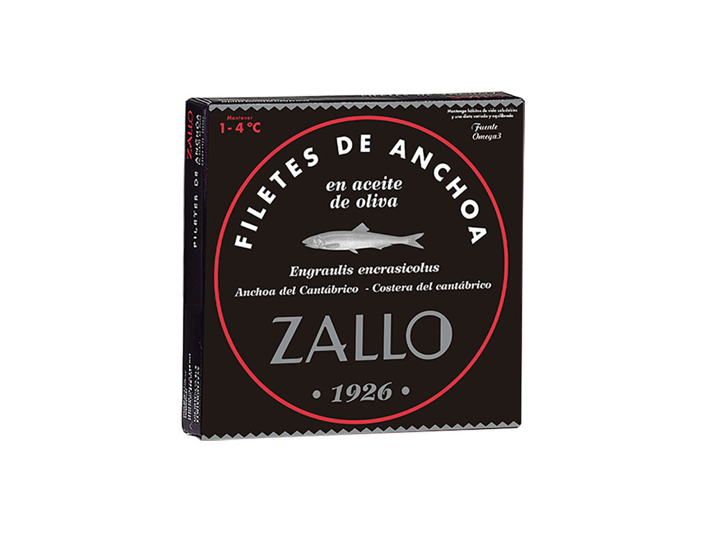 Premium Zallo Cantabrian Anchovies (26 fillets) 165g/unit All