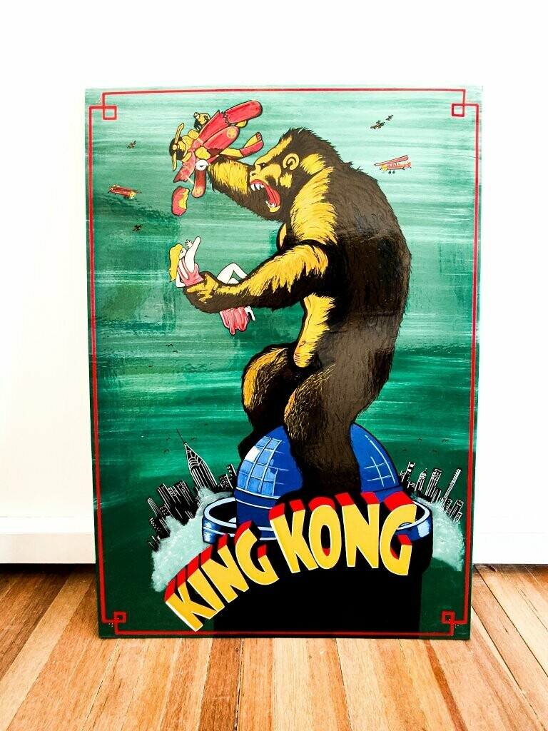 King Kong Enamel Paint on Board Painting