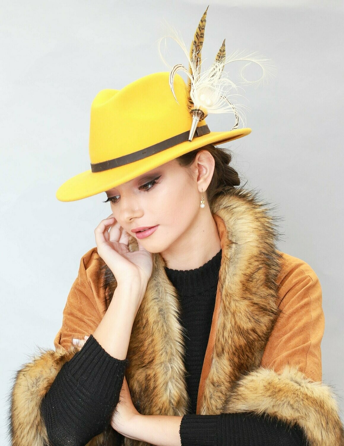 Feather Brooch Handmade to Order