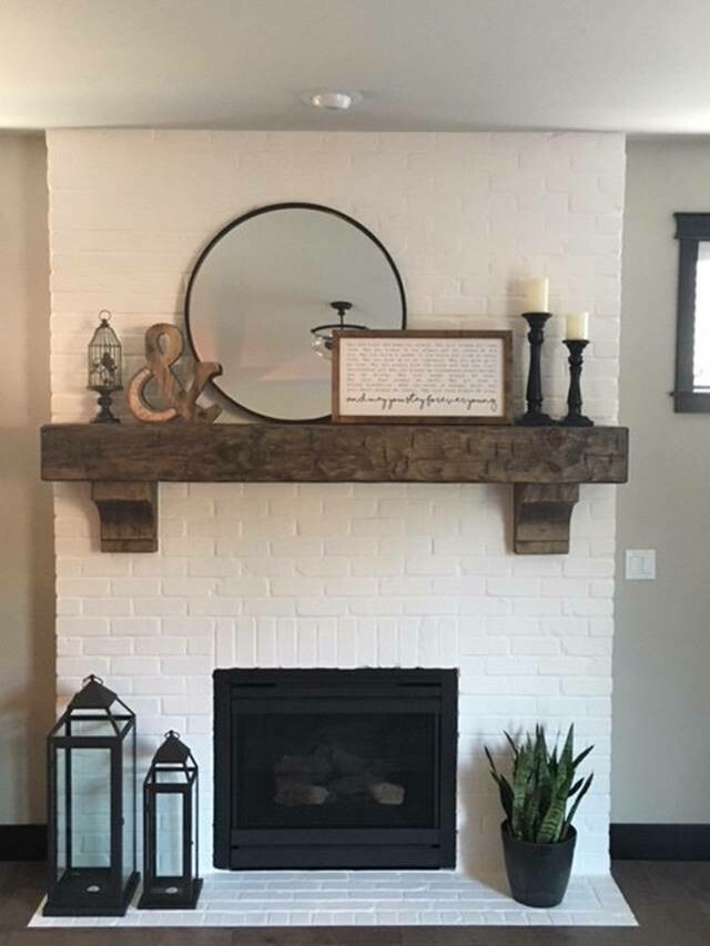 Hand Hewn Beam Fireplace Mantel 8 inches x 10 inches