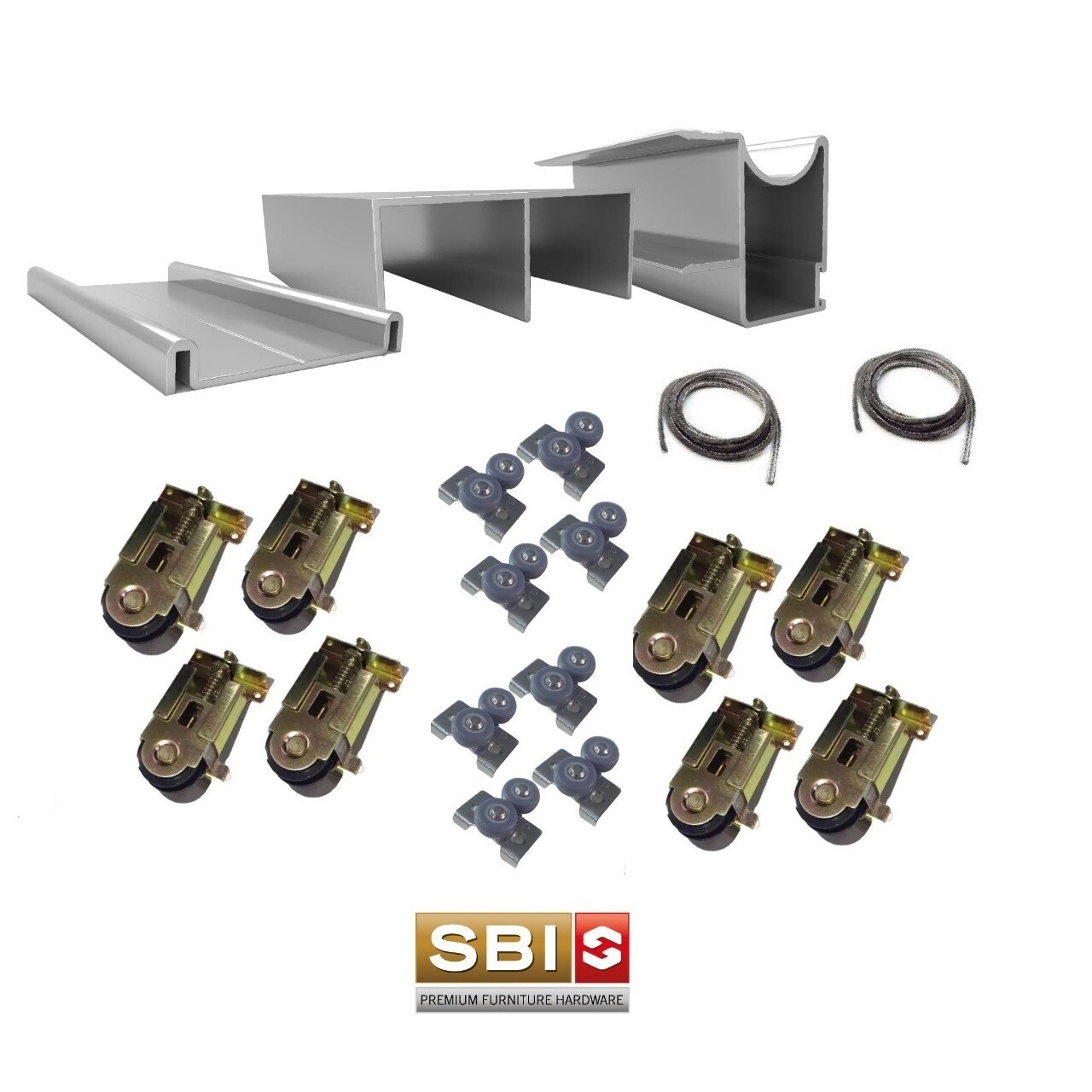 KIT de Placard Corredizo 4 metros 4 puertas alto 2,6 metros