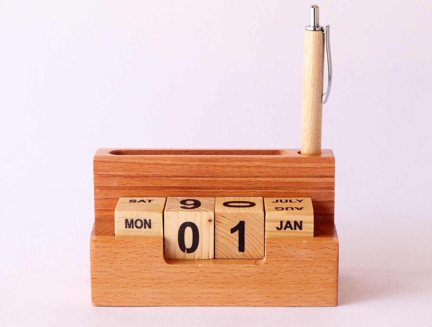Wooden Calendar Block Organizer Corporate Swags GiftAbled