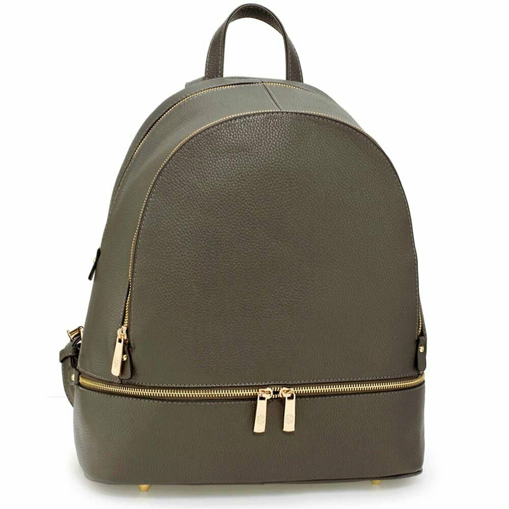 Backpack with Zip Bottom Grey
