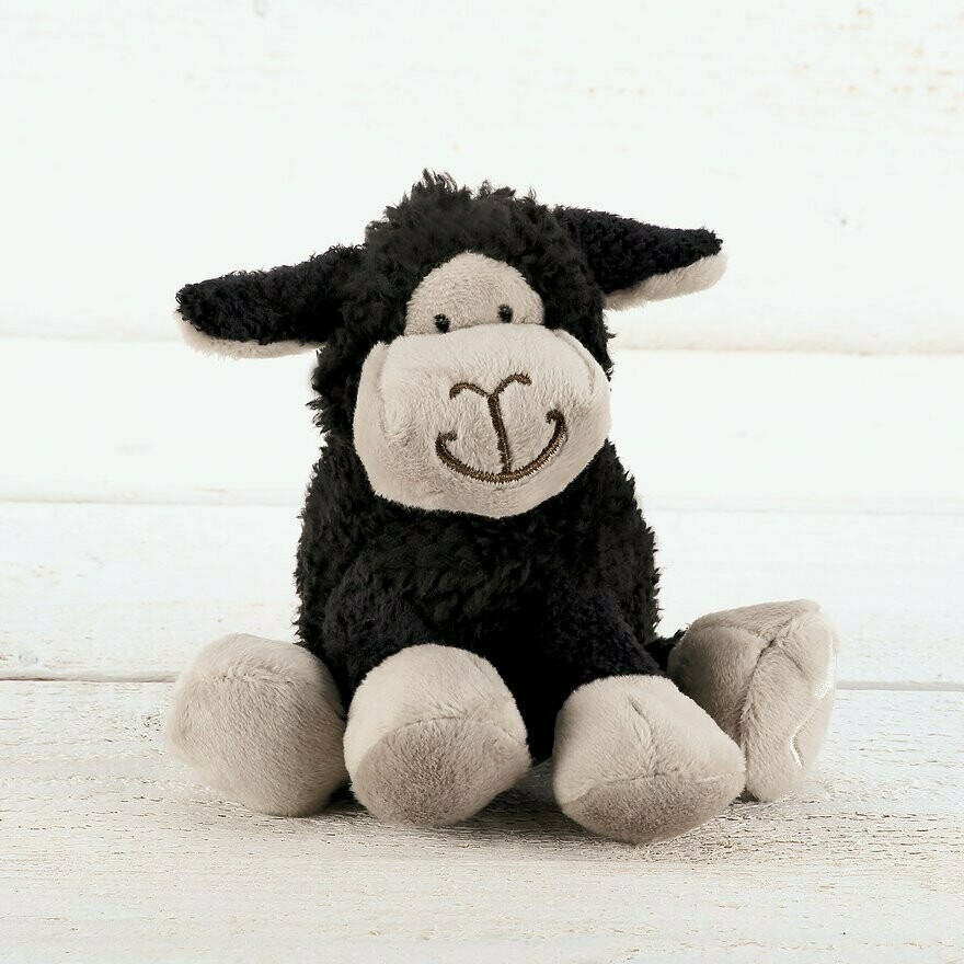 Mini Sitting Sheep Cuddly Toy Black