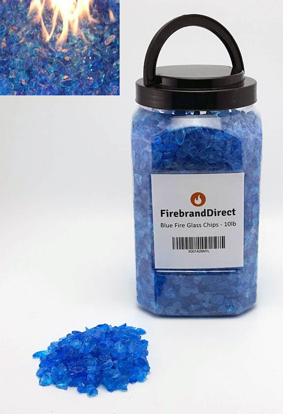 Blue Fire Glass 4.5kg For Fire Pits, Gas Fires And Ethanol Burners