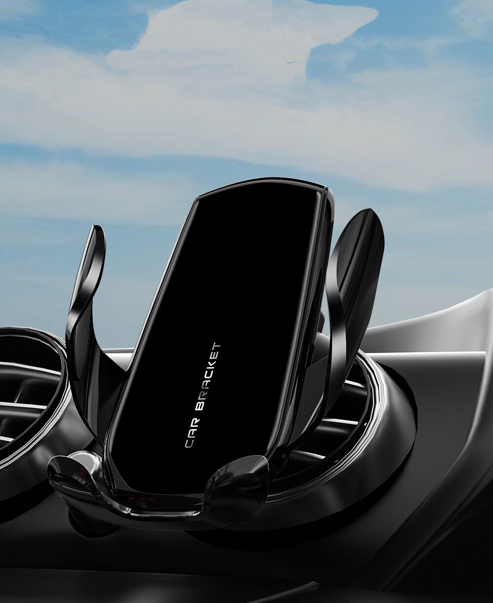 Car Phone Holder Basic One Hand Operation 3 Colours