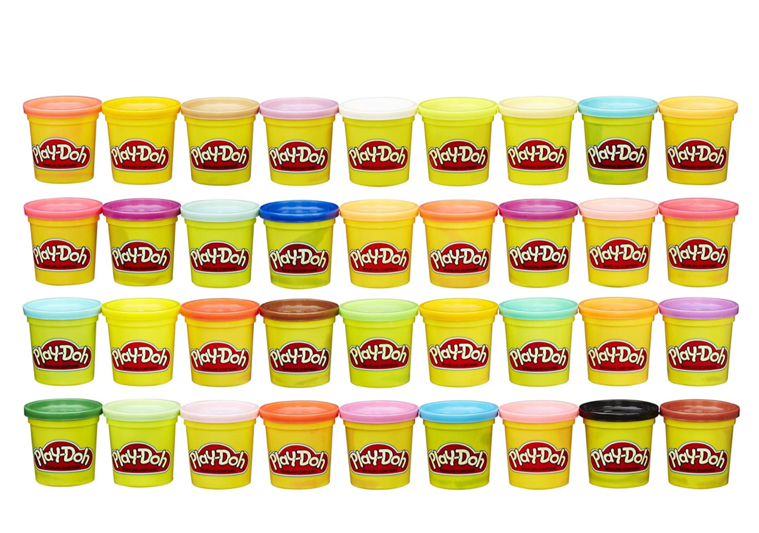 PlayDoh Modeling Compound 36Pack Case of Colors, NonToxic, Assorted