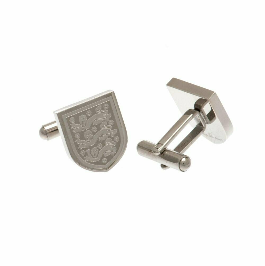 Official England Stainless Steel Crest Cufflinks.