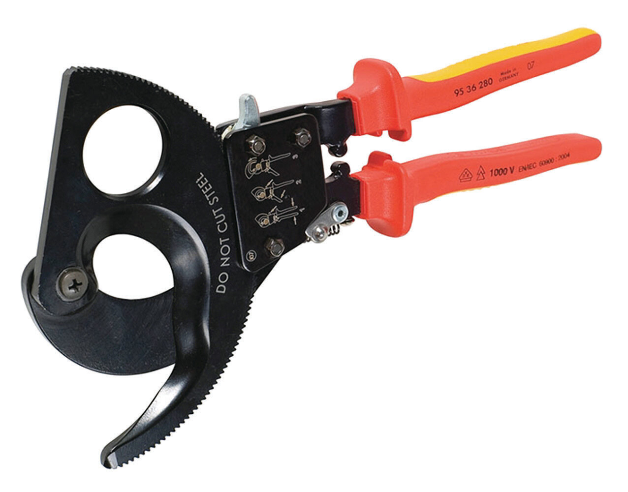 Insulated 11″ 45207I Ratchet Cable Cutter By Greenlee