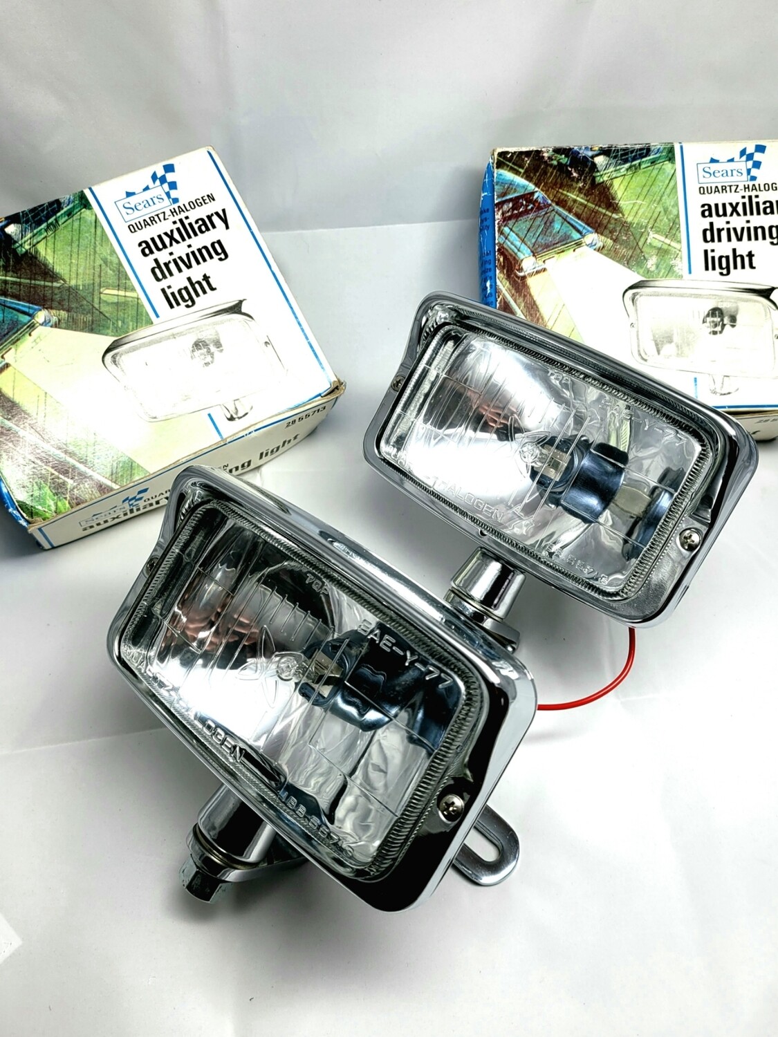 Vintage NOS Sears Dual Headlight Set motorcycle chopper