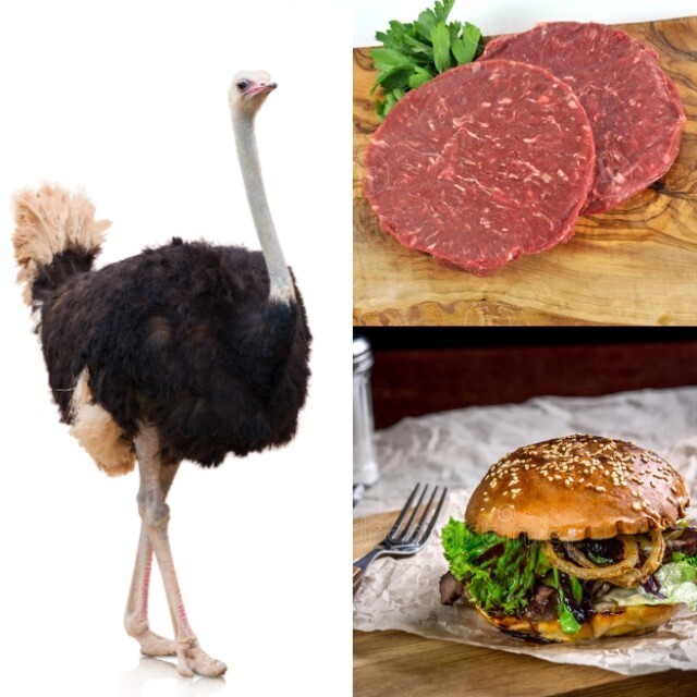 Ostrich Burger Patties (Per 130gm Patty)