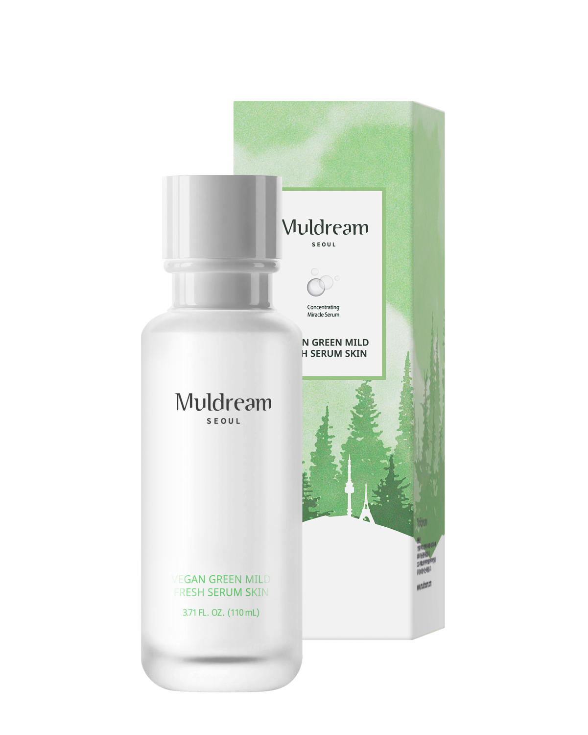 Muldream Vegan Green Mild Fresh Serum Skin Concentrating Miracle Serum