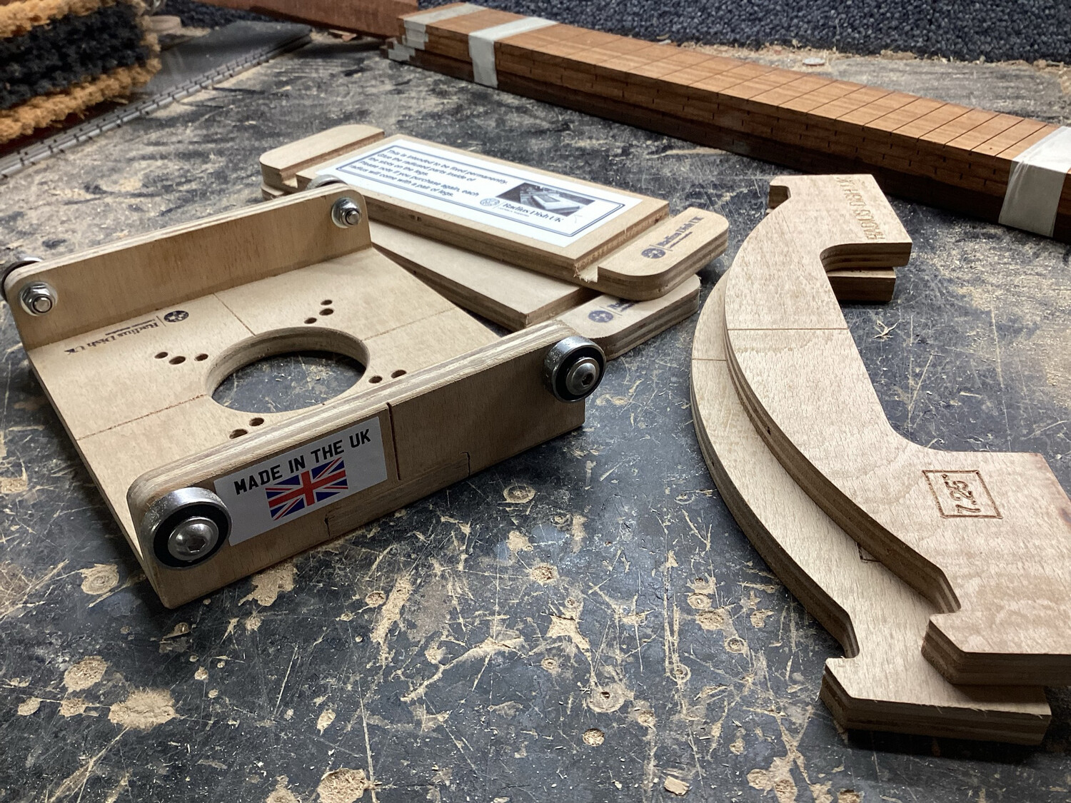 Fretboard Radius Jig Base With 1 Radius