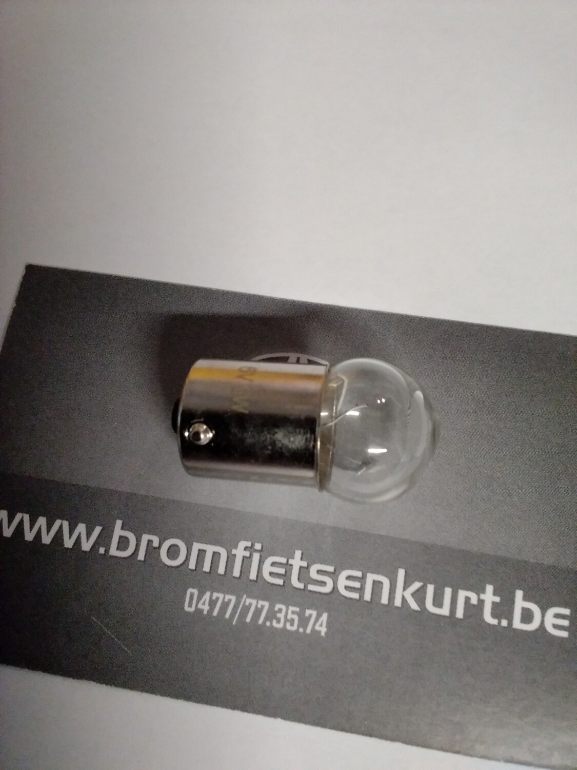 Lampje stoplicht 6v 5w Bromfietsen Kurt Dé voor nieuwe en