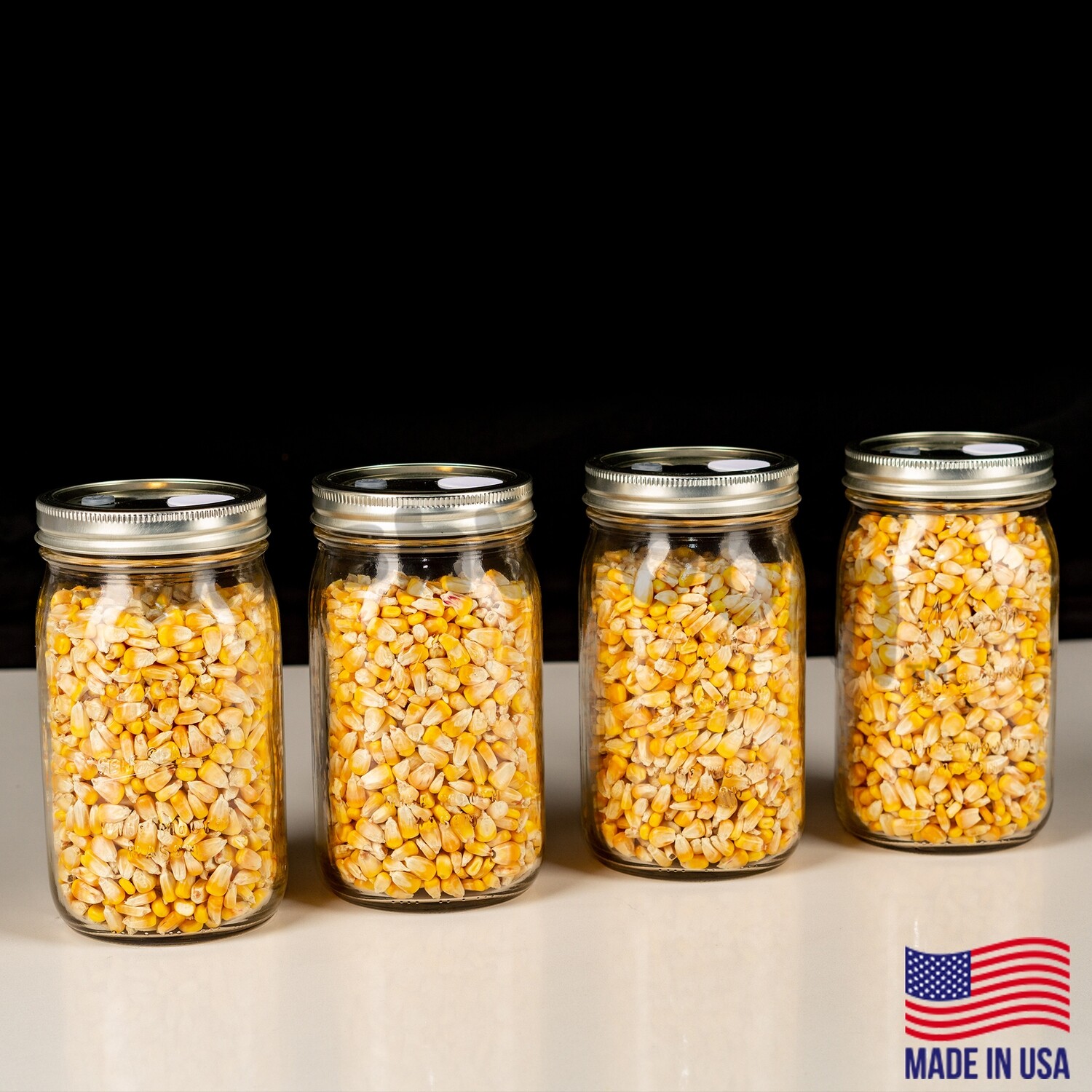 4 Mushroom Growing Grain Spawn Jars Ready to Inoculate