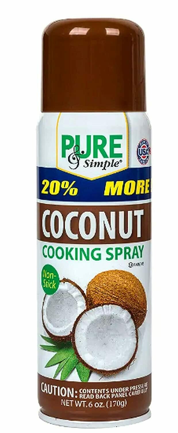 Pure & Simple Coconut NonStick Cooking Spray, 6 oz.