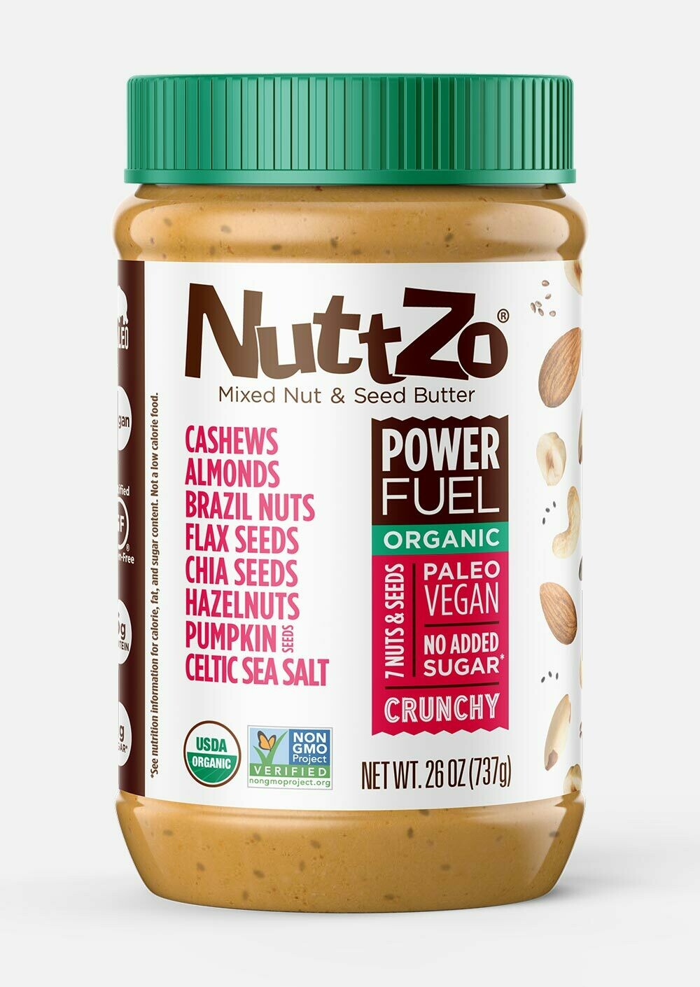 NuttZo Organic 7 Seed And Nut Butter Crunchy 26 oz