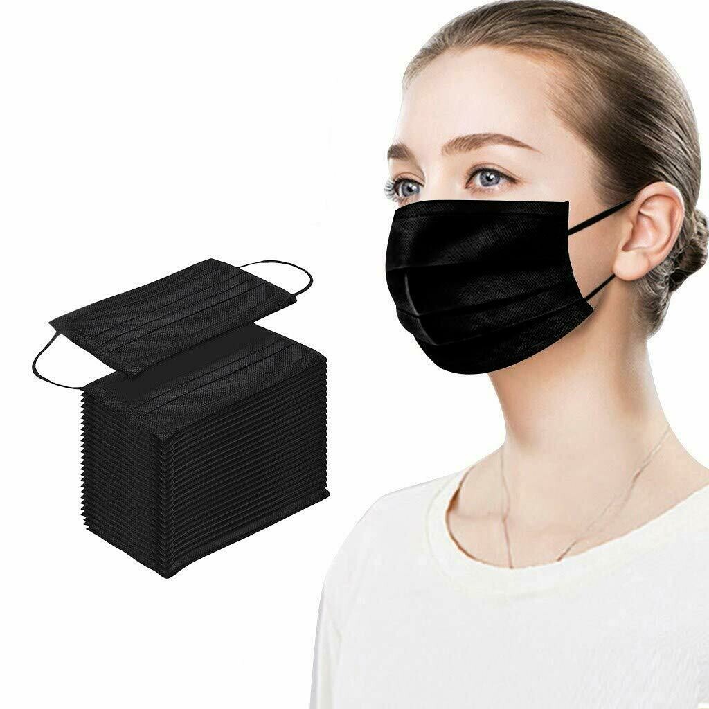 Mascarillas Negras 50 unidades