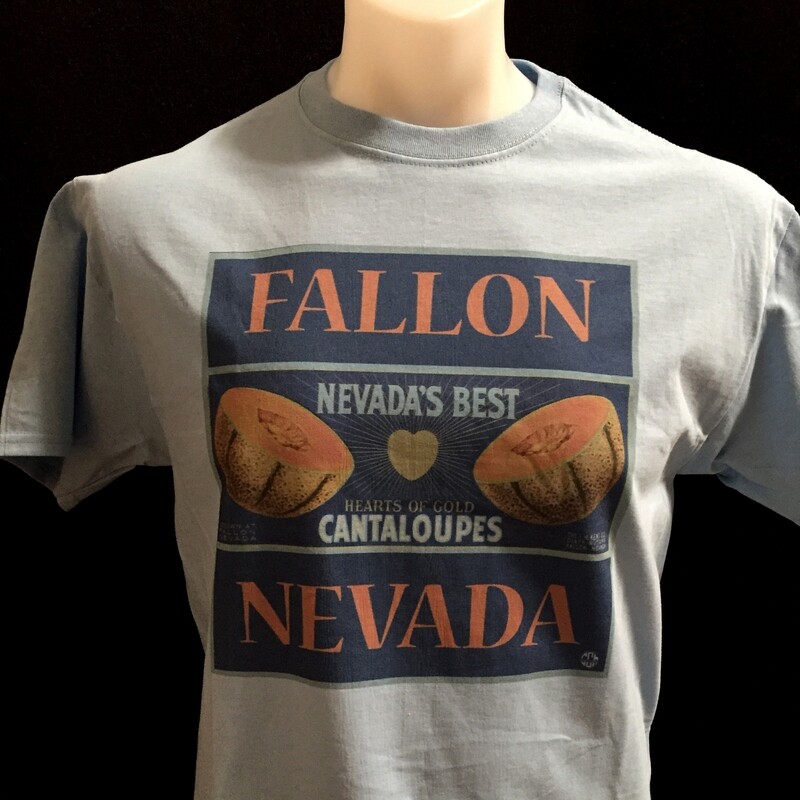T Shirt Cantaloupe Blue