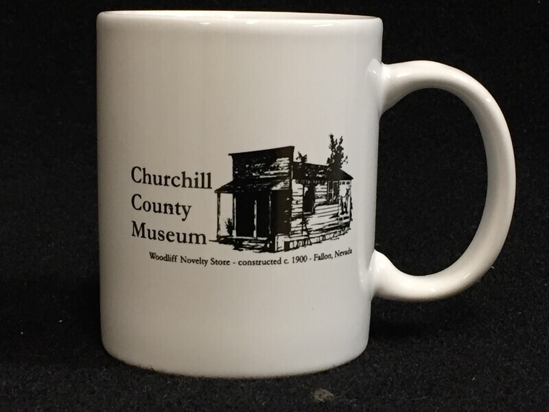 Mug, White Ceramic Woodliff Building